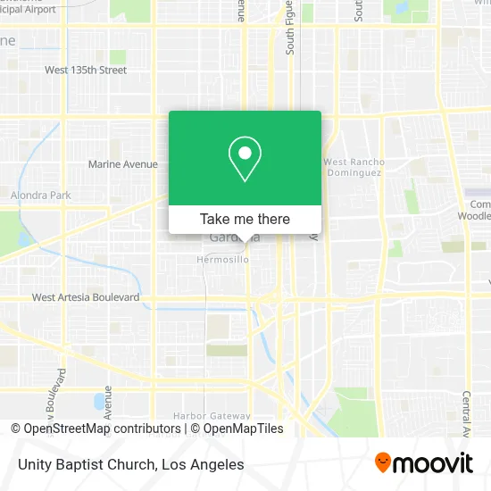 Unity Baptist Church map