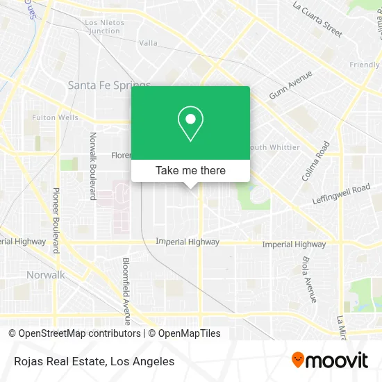 Rojas Real Estate map