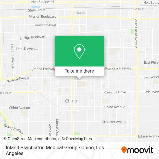Inland Psychiatric Medical Group - Chino map