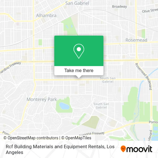 Rcf Building Materials and Equipment Rentals map