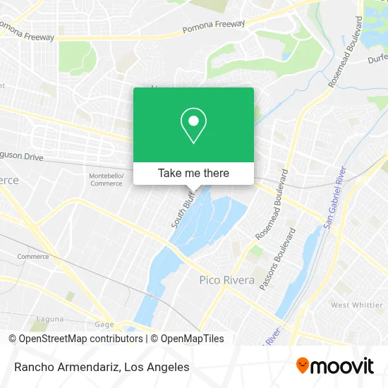 Rancho Armendariz map