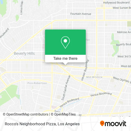 Rocco's Neighborhood Pizza map