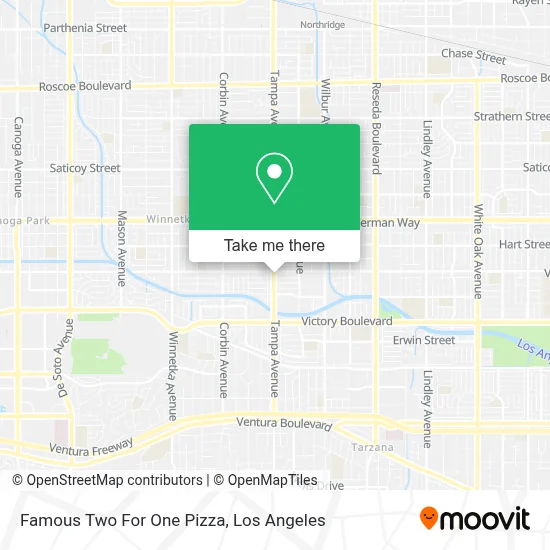Famous Two For One Pizza map