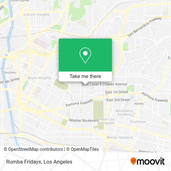 Rumba Fridays map