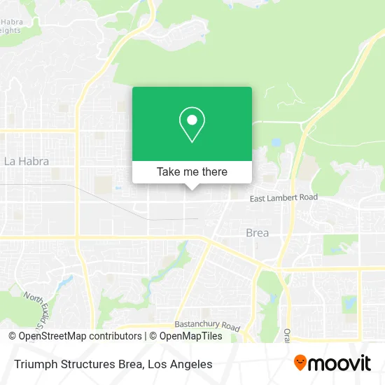 Triumph Structures Brea map