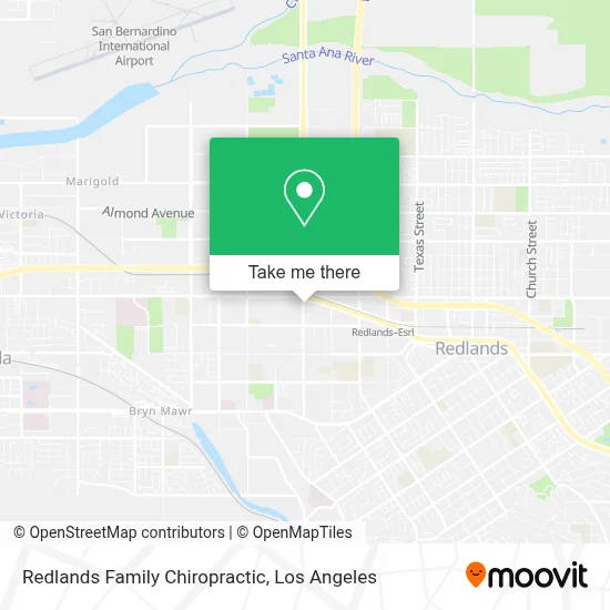 Redlands Family Chiropractic map