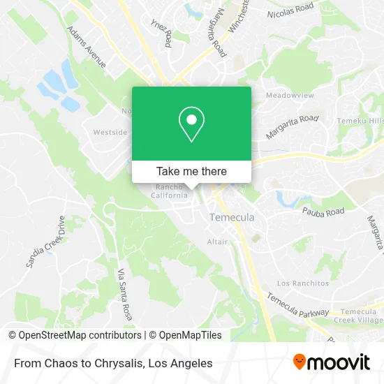 From Chaos to Chrysalis map