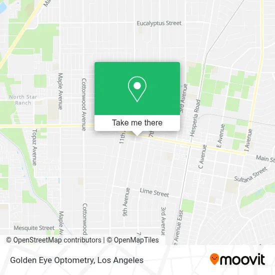 Golden Eye Optometry map