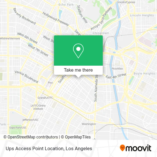 Ups Access Point Location map