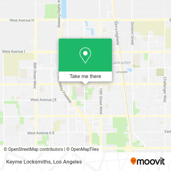 Keyme Locksmiths map