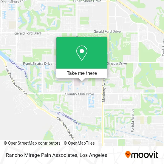 Rancho Mirage Pain Associates map