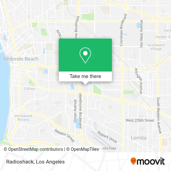 Radioshack map