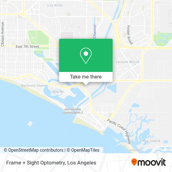 Frame + Sight Optometry map