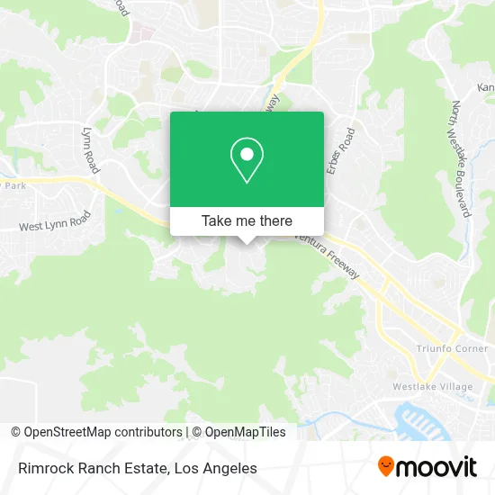 Rimrock Ranch Estate map