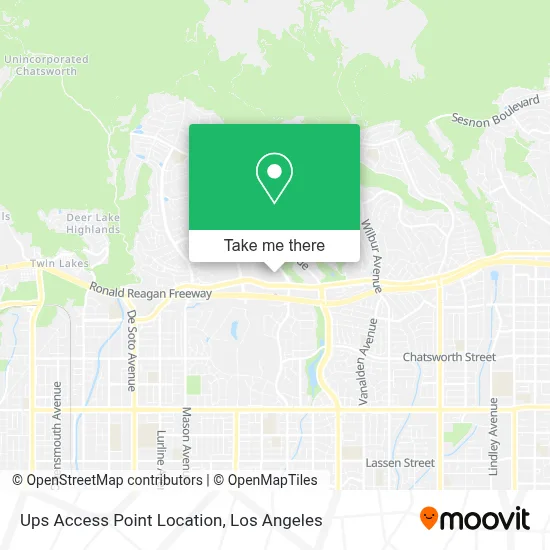 Ups Access Point Location map