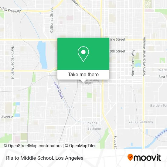 Rialto Middle School map