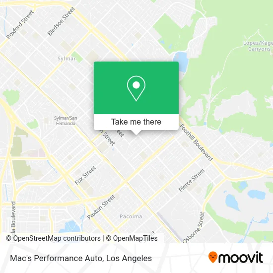 Mac's Performance Auto map