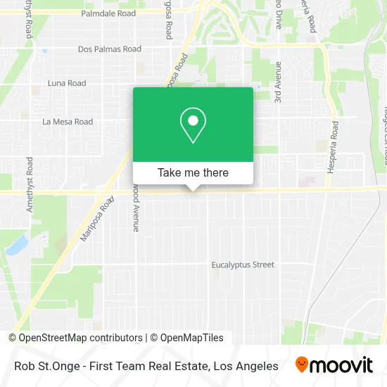 Rob St.Onge - First Team Real Estate map