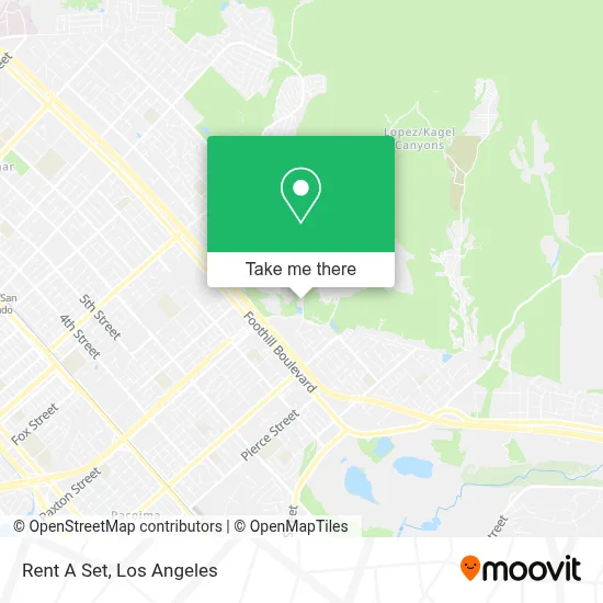 Rent A Set map