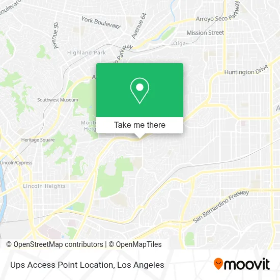 Ups Access Point Location map