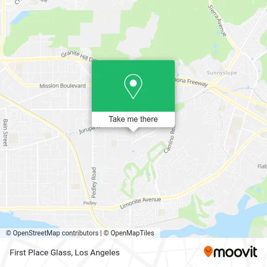 First Place Glass map