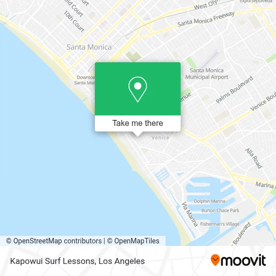 Kapowui Surf Lessons map
