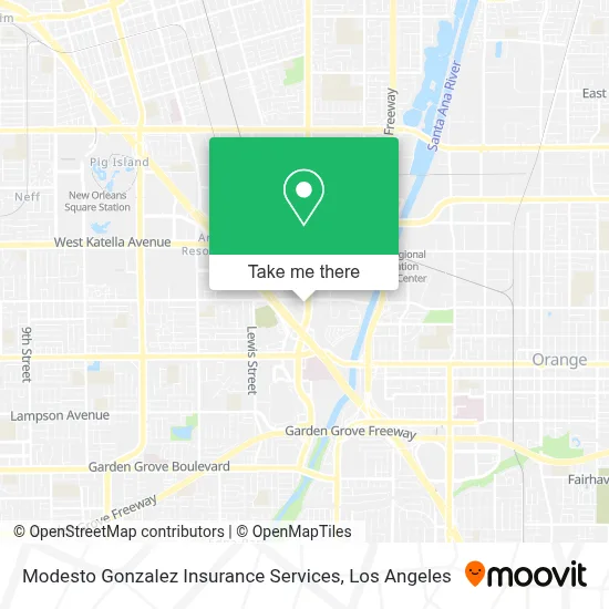 Modesto Gonzalez Insurance Services map