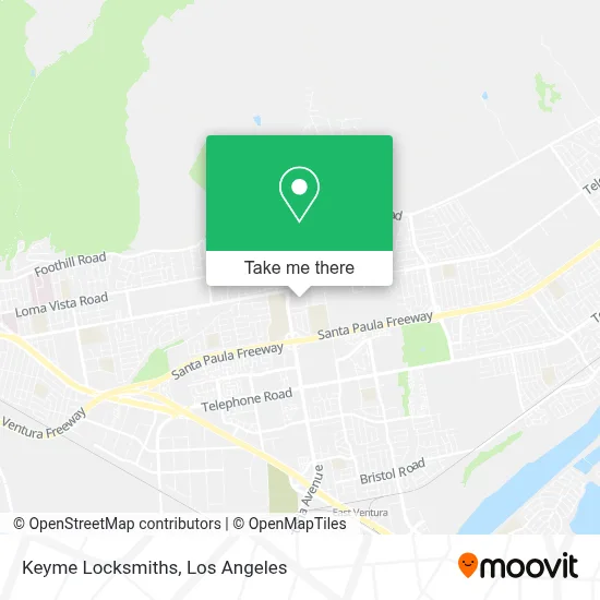 Keyme Locksmiths map