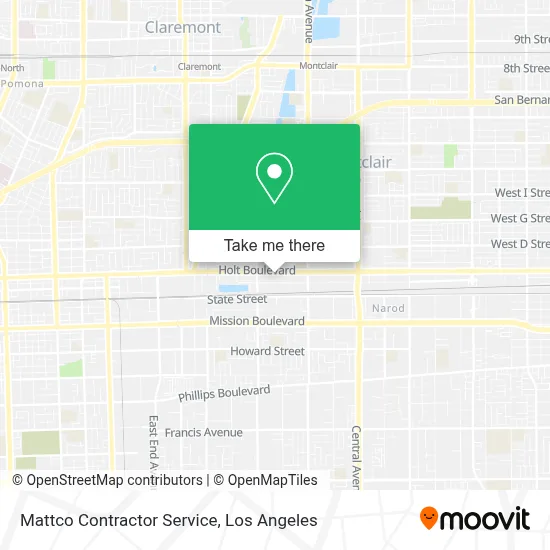 Mattco Contractor Service map