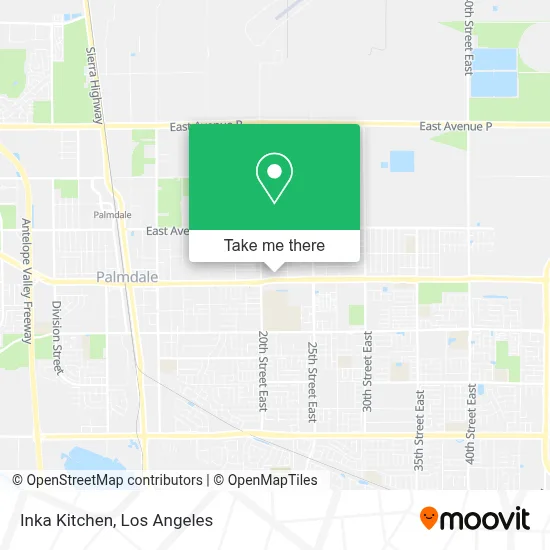 Inka Kitchen map
