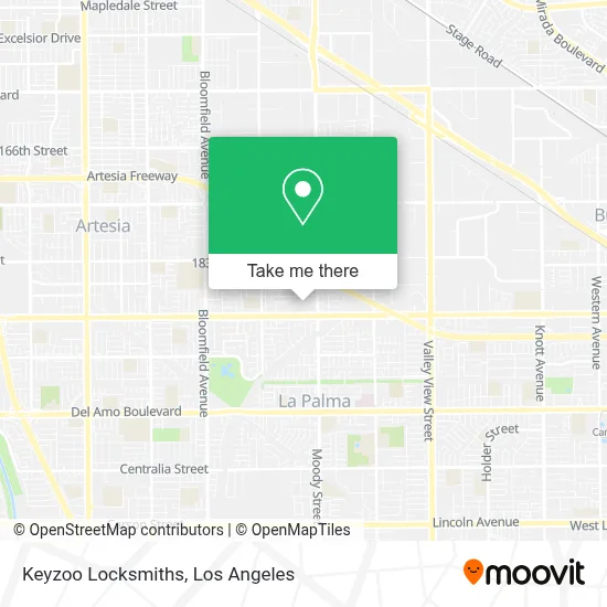 Keyzoo Locksmiths map