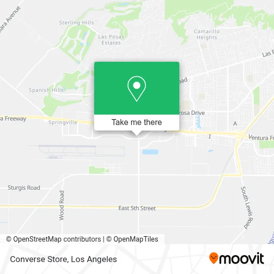 Converse Store map