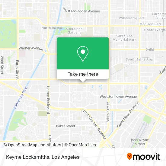 Keyme Locksmiths map