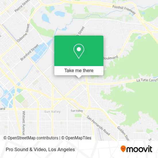 Pro Sound & Video map