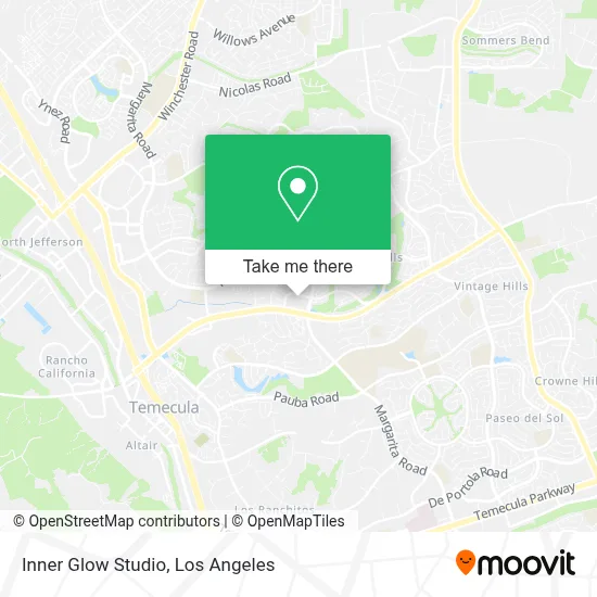 Inner Glow Studio map