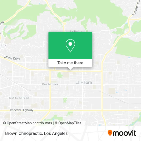 Brown Chiropractic map