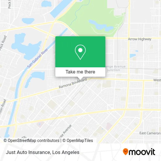 Just Auto Insurance map