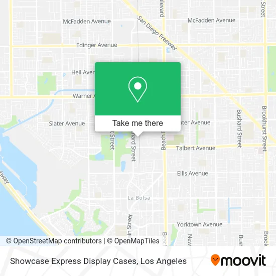 Showcase Express Display Cases map