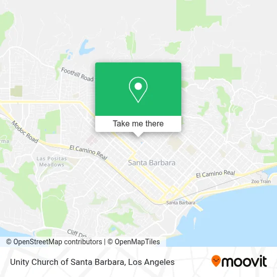 Unity Church of Santa Barbara map
