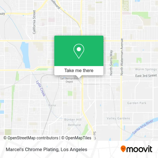 Marcel's Chrome Plating map