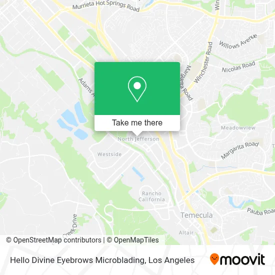 Hello Divine Eyebrows Microblading map