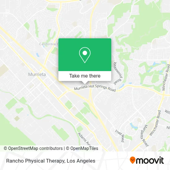 Rancho Physical Therapy map