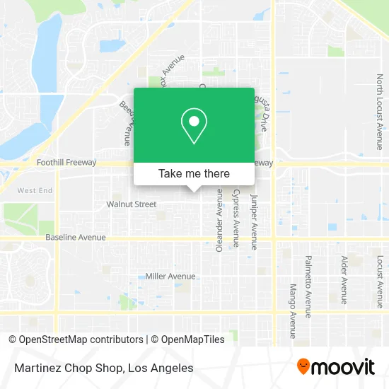 Martinez Chop Shop map