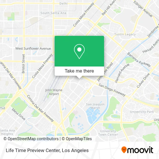 Life Time Preview Center map