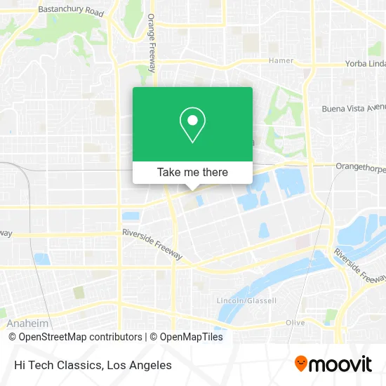 Hi Tech Classics map