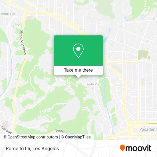 Rome to La map