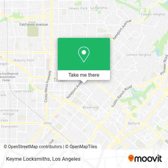 Keyme Locksmiths map