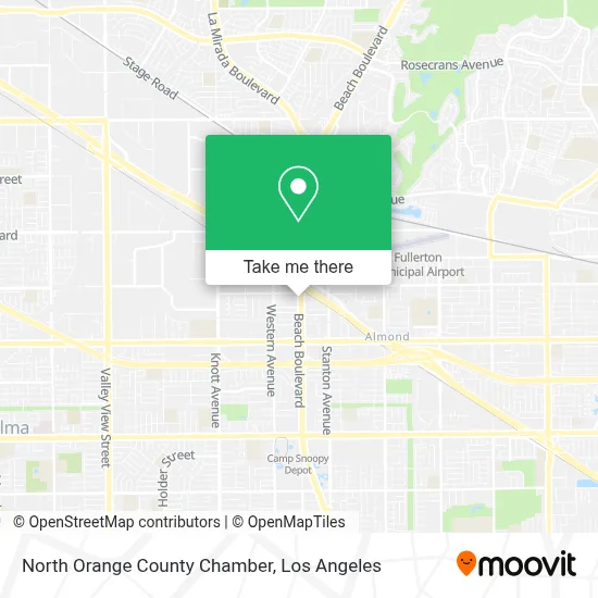 North Orange County Chamber map