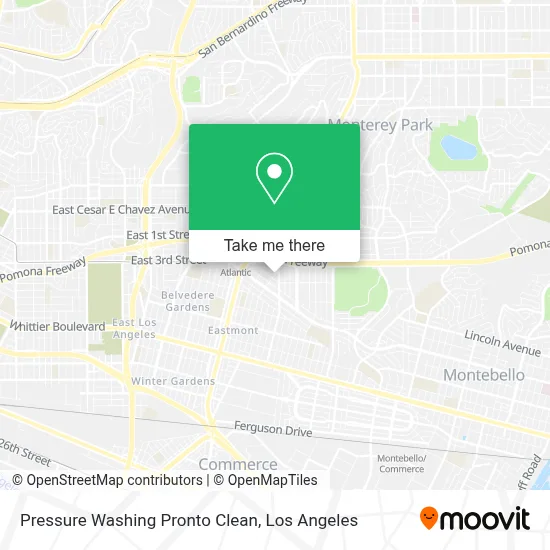 Pressure Washing Pronto Clean map