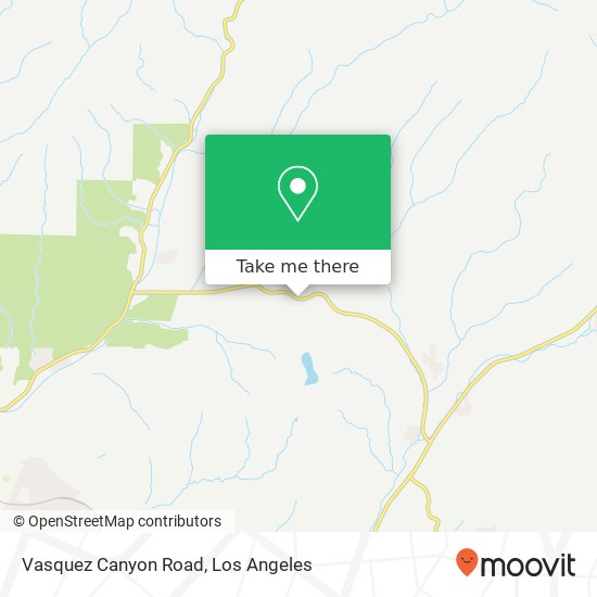 Vasquez Canyon Road map